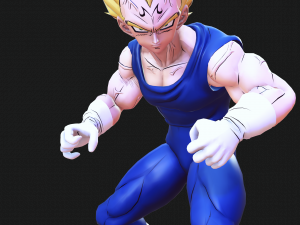 DOWNLOAD VEGETA 3D MODEL - ANIMATED FOR BLENDER-FBX-UNITY-MAYA-UNREAL-C4D-3DS MAX - 3D PRINTING DOWN Model 3D