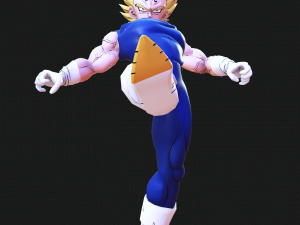 DOWNLOAD VEGETA 3D MODEL - ANIMATED FOR BLENDER-FBX-UNITY-MAYA-UNREAL-C4D-3DS MAX - 3D PRINTING DOWN Model 3D