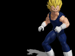 DOWNLOAD VEGETA 3D MODEL - ANIMATED FOR BLENDER-FBX-UNITY-MAYA-UNREAL-C4D-3DS MAX - 3D PRINTING DOWN 3D Model