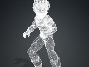 DOWNLOAD VEGETA 3D MODEL - ANIMATED FOR BLENDER-FBX-UNITY-MAYA-UNREAL-C4D-3DS MAX - 3D PRINTING DOWN Model 3D