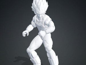 DOWNLOAD VEGETA 3D MODEL - ANIMATED FOR BLENDER-FBX-UNITY-MAYA-UNREAL-C4D-3DS MAX - 3D PRINTING DOWN Model 3D