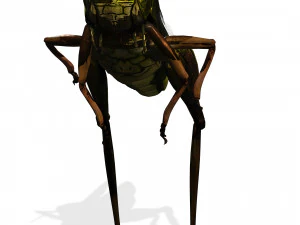 DOWNLOAD GRASSHOPPER 3D MODEL - ANIMATED - INSECT - RAPTOR LINHERAPTOR MICRO BEE FLYING - POKMON 3D Model