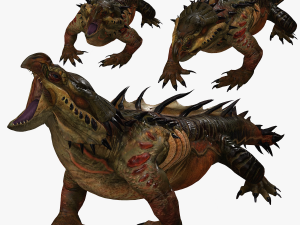 DOWNLOAD KOMODO DRAGON 3D MODEL - ANIMATED - OBJ - FBX - 3D PRINTING - 3D PROJECT GAME READY-3DS MAX Model 3D