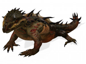 DOWNLOAD KOMODO DRAGON 3D MODEL - ANIMATED - OBJ - FBX - 3D PRINTING - 3D PROJECT GAME READY-3DS MAX Modelo 3D