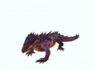 DOWNLOAD KOMODO DRAGON 3D MODEL - ANIMATED - OBJ - FBX - 3D PRINTING - 3D PROJECT GAME READY-3DS MAX Modelo 3D