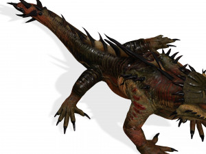 DOWNLOAD KOMODO DRAGON 3D MODEL - ANIMATED - OBJ - FBX - 3D PRINTING - 3D PROJECT GAME READY-3DS MAX Modelo 3D