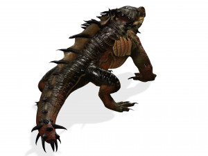 DOWNLOAD KOMODO DRAGON 3D MODEL - ANIMATED - OBJ - FBX - 3D PRINTING - 3D PROJECT GAME READY-3DS MAX Modelo 3D