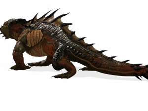 DOWNLOAD KOMODO DRAGON 3D MODEL - ANIMATED - OBJ - FBX - 3D PRINTING - 3D PROJECT GAME READY-3DS MAX 3D Model