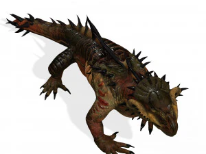 DOWNLOAD KOMODO DRAGON 3D MODEL - ANIMATED - OBJ - FBX - 3D PRINTING - 3D PROJECT GAME READY-3DS MAX 3D Model
