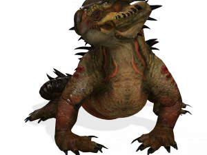 DOWNLOAD KOMODO DRAGON 3D MODEL - ANIMATED - OBJ - FBX - 3D PRINTING - 3D PROJECT GAME READY-3DS MAX 3D Model