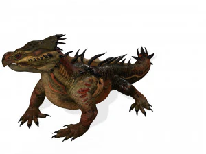 DOWNLOAD KOMODO DRAGON 3D MODEL - ANIMATED - OBJ - FBX - 3D PRINTING - 3D PROJECT GAME READY-3DS MAX 3D Model