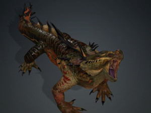 DOWNLOAD KOMODO DRAGON 3D MODEL - ANIMATED - OBJ - FBX - 3D PRINTING - 3D PROJECT GAME READY-3DS MAX Modelo 3D