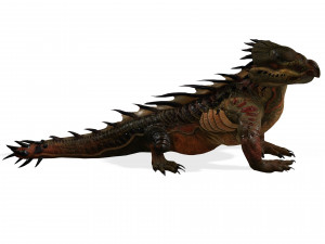 DOWNLOAD KOMODO DRAGON 3D MODEL - ANIMATED - OBJ - FBX - 3D PRINTING - 3D PROJECT GAME READY-3DS MAX Modelo 3D
