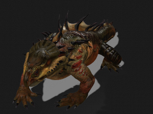 DOWNLOAD KOMODO DRAGON 3D MODEL - ANIMATED - OBJ - FBX - 3D PRINTING - 3D PROJECT GAME READY-3DS MAX Modelo 3D