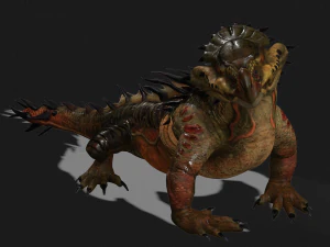 DOWNLOAD KOMODO DRAGON 3D MODEL - ANIMATED - OBJ - FBX - 3D PRINTING - 3D PROJECT GAME READY-3DS MAX 3D Model