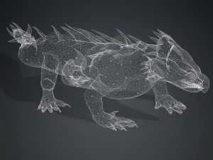 DOWNLOAD KOMODO DRAGON 3D MODEL - ANIMATED - OBJ - FBX - 3D PRINTING - 3D PROJECT GAME READY-3DS MAX Modelo 3D