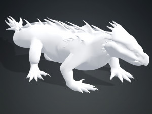 DOWNLOAD KOMODO DRAGON 3D MODEL - ANIMATED - OBJ - FBX - 3D PRINTING - 3D PROJECT GAME READY-3DS MAX Modelo 3D