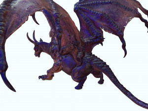 DOWNLOAD CHIMERA 3D MODEL - OBJ FBX - 3D PRINTING - 3D PROJECT - MONSTER CHIMERA - BASILIK DINOSAUR Modello 3D