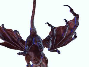 DOWNLOAD CHIMERA 3D MODEL - OBJ FBX - 3D PRINTING - 3D PROJECT - MONSTER CHIMERA - BASILIK DINOSAUR Modello 3D