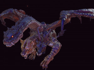 DOWNLOAD CHIMERA 3D MODEL - OBJ FBX - 3D PRINTING - 3D PROJECT - MONSTER CHIMERA - BASILIK DINOSAUR Modello 3D