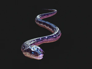 DOWNLOAD VIPER 3D MODEL - DINOSAUR - MYTHOLOGICAL - FIHS - PYTHON - REPTILE - SNAKE - ANIMATED - 3D Model