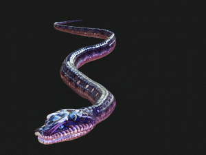 DOWNLOAD VIPER 3D MODEL - DINOSAUR - MYTHOLOGICAL - FIHS - PYTHON - REPTILE - SNAKE - ANIMATED - 3D Модель