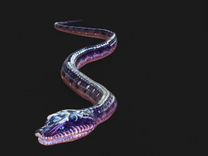 DOWNLOAD VIPER 3D MODEL - DINOSAUR - MYTHOLOGICAL - FIHS - PYTHON - REPTILE - SNAKE - ANIMATED - 3D Model