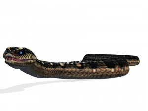 DOWNLOAD VIPER 3D MODEL - DINOSAUR - MYTHOLOGICAL - FIHS - PYTHON - REPTILE - SNAKE - ANIMATED - 3D Model