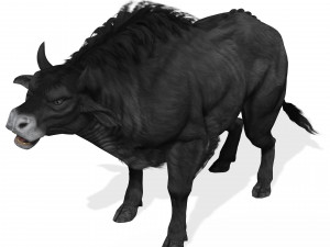 DOWNLOAD BUFFALO 3D MODEL - 3D MODEL ANIMATED - GOAT BULL COW - GOAT BULL COW 3D Модель