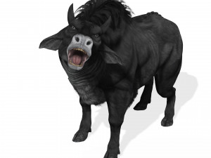 DOWNLOAD BUFFALO 3D MODEL - 3D MODEL ANIMATED - GOAT BULL COW - GOAT BULL COW 3D Модель