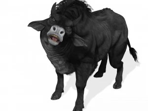 SCARICA MODELLO 3D BUFALO - MODELLO 3D ANIMATO - CAPRA TORO MUCCA - CAPRA TORO MUCCA Modello 3D