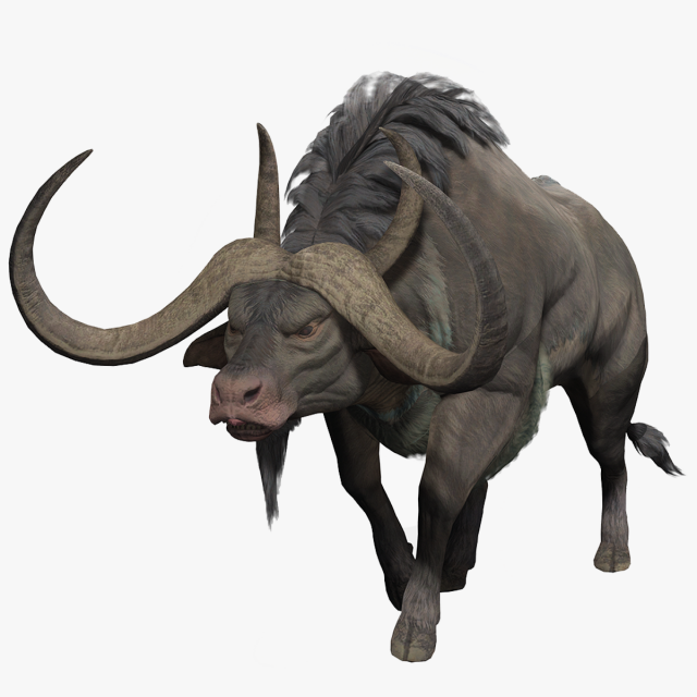 DOWNLOAD BUFFALO 3D MODEL - 3D MODEL ANIMATED - GOAT BULL COW GOAT - BULL COW GOAT BULL COW 3D मॉडल .c4d .max .obj .3ds .fbx .stl .blend 