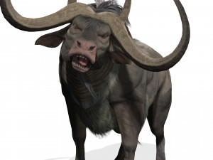 DOWNLOAD BUFFALO 3D MODEL - 3D MODEL ANIMATED - GOAT BULL COW GOAT - BULL COW GOAT BULL COW 3D मॉडल