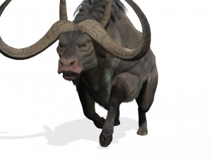 DOWNLOAD BUFFALO 3D MODEL - 3D MODEL ANIMATED - GOAT BULL COW GOAT - BULL COW GOAT BULL COW 3D मॉडल