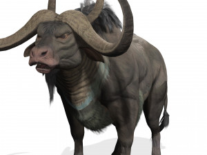DOWNLOAD BUFFALO 3D MODEL - 3D MODEL ANIMATED - GOAT BULL COW GOAT - BULL COW GOAT BULL COW 3D मॉडल