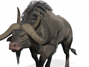 DOWNLOAD BUFFALO 3D MODEL - 3D MODEL ANIMATED - GOAT BULL COW GOAT - BULL COW GOAT BULL COW 3D मॉडल