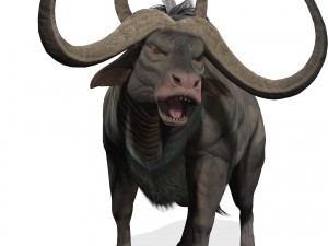 DOWNLOAD BUFFALO 3D MODEL - 3D MODEL ANIMATED - GOAT BULL COW GOAT - BULL COW GOAT BULL COW 3D मॉडल