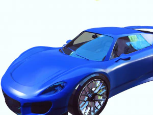 CAR DOWNLOAD FERRARI 458 3D MODEL AUTO STEERING WHEEL GLASS SCIFI 3D Model