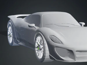 CAR DOWNLOAD FERRARI 458 3D MODEL AUTO STEERING WHEEL GLASS SCIFI 3D Model