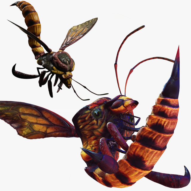 DOWNLOAD BEE 3D MODEL - ANIMATED - INSECT RAPTOR LINHERAPTOR MICRO BEE FLYING - POKMON - DRAGON - 3D 模型 .c4d .max .obj .3ds .fbx .stl .blend 