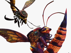 DOWNLOAD BEE 3D MODEL - ANIMATED - INSECT RAPTOR LINHERAPTOR MICRO BEE FLYING - POKMON - DRAGON - 3D Model