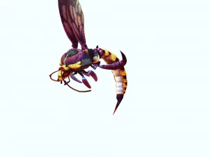 DOWNLOAD BEE 3D MODEL - ANIMATED - INSECT RAPTOR LINHERAPTOR MICRO BEE FLYING - POKMON - DRAGON - 3D Model