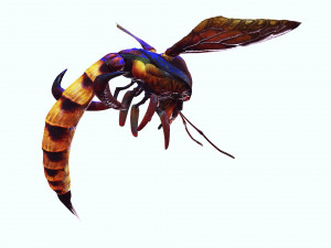 DOWNLOAD BEE 3D MODEL - ANIMATED - INSECT RAPTOR LINHERAPTOR MICRO BEE FLYING - POKMON - DRAGON - 3D 模型