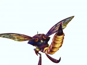 DOWNLOAD BEE 3D MODEL - ANIMATED - INSECT RAPTOR LINHERAPTOR MICRO BEE FLYING - POKMON - DRAGON - 3D Model
