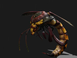 DOWNLOAD BEE 3D MODEL - ANIMATED - INSECT RAPTOR LINHERAPTOR MICRO BEE FLYING - POKMON - DRAGON - 3D Model