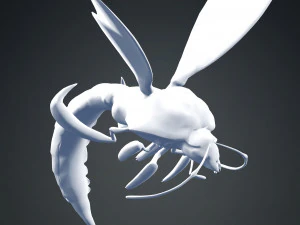 DOWNLOAD BEE 3D MODEL - ANIMATED - INSECT RAPTOR LINHERAPTOR MICRO BEE FLYING - POKMON - DRAGON - 3D Model