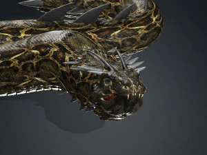 ダウンロード バジリスク 3D モデル アニメーション - 動物クリーチャー ファンアート バジリスク バジリスク 恐竜 恐竜 ヘビ 3Dモデル