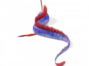 SCARICA CODA DI CAPELLI SCARICA DINOSAURO PESCE DINOSAURO CODA DI CAPELLI PESCE MODELLO 3D ANIMATO - CODA DI CAPELLI Modello 3D
