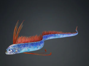 SCARICA CODA DI CAPELLI SCARICA DINOSAURO PESCE DINOSAURO CODA DI CAPELLI PESCE MODELLO 3D ANIMATO - CODA DI CAPELLI Modello 3D