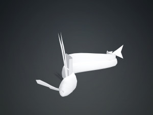 DOWNLOAD HAIRTAIL DOWNLOAD FISH DINOSAUR DINOSAUR HAIRTAIL FISH 3D MODEL ANIMATED - HAIRTAIL Model 3D